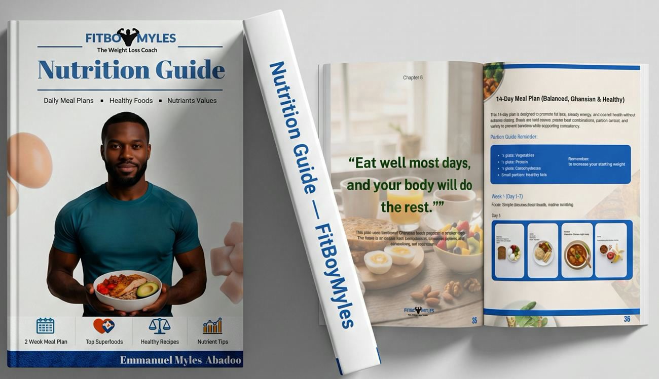 The Nutrition Guide: cover, spine and inside pages